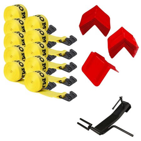 Dc Cargo Flatbed Kit - Winch Straps + 12in V-boards 430YWSFH10KIT3